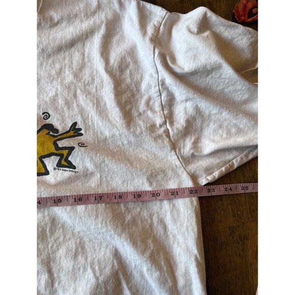 Vintage 90's Aruba Crewneck Short Sleeve TShirt XL Single Stitch - Picture 7 of 8